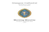 6 Sept Morning Order - Glasgow Cathedral · 1. Defend me, Lord, from hour to hour, And bless thy servant’s way; Increase thy Holy Spirit’s power Within me day by day. 2. Help