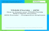 TRAIN Florida APD · 1 Introduction 1 2 How to Create your Account 2 3 How to Select your Group Assignment 7 4 How to add your Profile 9 5 How to Manage your TRAIN Florida Home page