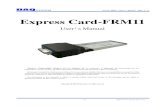 Express Card-FRM11 · [Figure 1-1. eCard-FRM11 board Usage] Figure [1-1] shows the eCard-FRM11 is inserted into the Express Card port in Note PC. It receives Image Frame from camera