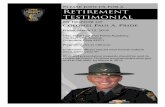 PLEASE JOIN US FOR A Retirement Testimonial · Retirement Testimonial Col˜el Paul A. Pride Friday, March 15, 2019 Ohio State Highway Patrol Academy 740 East 17th Avenue Columbus,