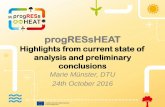 progRESsHEAT · 2017. 5. 4. · • Individual gas boilers + compression chillers • Demand for cooling three times higher than heating – Residential area under construction –