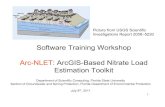 Software Training Workshop Arc-NLET: ArcGIS-Based Nitrate ...mye/ArcNLET/ConceptualModel.pdf · ArcGIS extension to – Simulate nitrate fate and transport including the denitrification