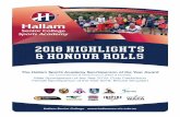 2018 HIGHLIGHTS & HONOUR ROLLS · Highlights & Honour Roll SSV Premiers 2010, 11, 12, 14, 16 State Semi-finalists 2008, 2009, 2013 Herald Sun Shield Premiers 2012, 2013, 2017 All