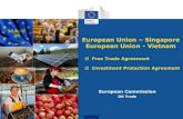 European Union Singapore European Union - Vietnam · steps 21 November 2019: Entry into force of the EU-Singapore FTA. Implementation of agreements ... (Paris Agreement) • CSR,