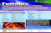 DURATrax FeltMax Family of Polyurethane · Whether it is severe abrasion, doctoring or temperature, FeltMax™ can handle it. FeltMax™ is revolutionary in that it can handle the