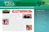 Winter /Spring 2018 Newsletter - CSCLworkscsclworks.org/wp-content/uploads/2018/06/CSCL_Inclusive...to Miss Cross, with her resume in hand. Marie chatted with Miss Cross and by the