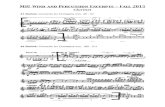 Clarinet · 2015. 6. 30. · MSU Wind and Percussion Excerpts - Fall 2015 Clarinet #3 Bartok: Concerto for Orchestra mm. 73 - 90 #4 Bach/Hunsberger: Toccata and Fugue in D Minor mm.