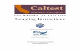 Sampling Instructions - caltestlabs.com€¦ · Sampling Instructions- Cyanide Analysis 9 Sampling Instructions – Containers with Sulfuric Acid (H 2 SO 4) Sampling Instructions-
