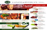 $3.99/lb. - Lunds & ByerlysKing’s Hawaiian Buns and Rolls 10-14 oz. $5.99 Tide Laundry Detergent and Downy Fabric Softener 15-20 count, 8.6-46 oz. buy one get one free Green Mill