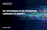 Key Differences in the U.S. / European Leveraged TLB Markets...Morrison & Foerster’s 95+ finance lawyers, including over 20 London-based lawyers, represent public and privately held