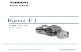 Keso F1 - LSAHow to Order Keso F1 Removable Core Mortise Cylinders and Cores Note: A Keso F1- Removable Core is determined by the Keso F1- Core, not the housing. Therefore, the 84-