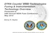 DTRA Counter WMD Technologies Fuzing & Instrumentation Technology Overview · APPROVED FOR PUBLIC RELEASE, DTRA PA CONTROL #10-213 (7 Apr 2010) DTRA Counter WMD Technologies Fuzing
