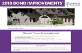 Mountain Phoenix Community School · • Security upgrades, replace/repair heating & air conditioning system & replace old windows. • Replace ECE play structure. History of Work