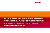 THE GERMAN PRIVATE EQUITY UNIVERSE: A COMPREHENSIVE …€¦ · BayTech Venture Capital, Benchmark Capital, Balderton Capital ... products Entitec/software, IT services REBHAN Group