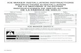 ICE MAKER INSTALLATION INSTRUCTIONS INSTRUCTIONS D ...pdf.lowes.com/installationguides/883049483344_install.pdf · ice maker installation instructions instructions d’installation