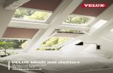 VELUX blinds and shutters - certifiedpartnership.com · How to select and install your blinds How to select and install your blinds 12-13 Product overview 14-17 Blackout Blackout