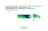 QuantaSoft Version 1.7 Regulatory Edition Software · QuantaSoft™ Version 1.7 Regulatory Edition Software Instruction Manual Catalog #186-4011