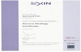 This is to certify that Gerhard Pisl has passed the ITIL ... Version 3 Strategy... · ITIL@ V3 Intermediate Qualification. Service Strategy Certificate 25February 2011 M.R.B. van