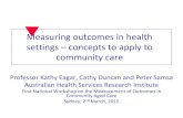 Concepts to apply - documents.uow.edu.auweb/@chsd/… · community care Professor Kathy Eagar, Cathy Duncan and Peter Samsa Australian Health Services Research Institute First National