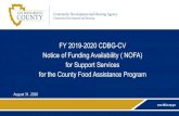 FY 2019-2020 CDBG-CV Notice of Funding Availability ( NOFA ...Deadline to submit CDBG -CV Applications. Due by or before 4:00 p.m. on Wednesday, September 30, 2020, September 30, 2020.