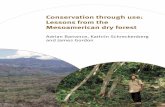 Conservation through use: Lessons from the Mesoamerican ... · v Executive summary This book examines the concept of ‘conservation through use’ (CTU), using the conservation of