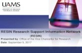 RESIN Research Support Information Network · HIPAA ORRA UAMS Library TRI Institutional RelationsBioVentures Biomedical Informatics 9/5/2017 2. Rules of Engagement for ... Have clear