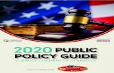 2020 PUBLIC POLICY GUIDE...Feb 03, 2020  · 2020 Public Policy Guide 3 The Lubbock Chamber of Commerce represents almost 1,700 businesses and over 79,000 employees on the South Plains