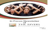 In Focus Newsletter of - Rivers Secondary College · In 2018 they published their work in Rivers Brain Storm magazine. This contained the students’ stories and was illustrated by
