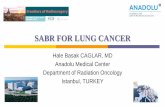 SABR FOR LUNG CANCER...2019/11/22  · Hale Basak CAGLAR, MD Anadolu Medical Center Department of Radiation Oncology Istanbul, TURKEY OUTLINE General information Screening Definitions
