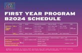 Schedule FYP B2024 - student.binus.ac.id...Always present in every FYP session you will get points for the next stages. We will inform you again for the next phase of the schedule.