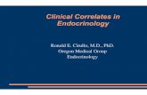 Clinical Correlates in Endocrinology€¦ · Clinical Correlates in Endocrinology Ronald E. Cirullo, M.D., PhD. Oregon Medical Group Endocrinology