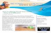 1 BEYONDGOODHEALTH NEWS Magazine2013+Newsletter… · Over 80% of fragrances today are synthetic, and can cause allergic reactions. Fragrance sensitivity is a major contributor to