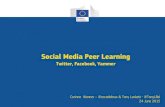 Social Media Peer Learning - European Commission€¦ · Social Media Peer Learning Twitter, Facebook, Yammer Corinne Wenner ... 2010 2012 2015 205K 440K 380K 1.3 M 6,9K 30K 9K 38K
