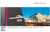 Lever handles series Mont Blanc Outsidex · 2017. 12. 18. · Title: Lever handles series Mont Blanc_Outsidex.eps Author: Hafele (Thailand) Limited Created Date: 3/5/2014 10:03:15