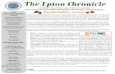The Upton Chronicle · The Upton Chronicle A PUBLICATION OF THE UPTON CENTER 2 Farm Street, Upton, MA 01568, 508-529-4558 / 508-529-4559 / Welcome to September! Another month has