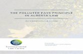 THE POLLUTER PAYS PRINCIPLE IN ALBERTA LAW · on specific sectors and their ability to pay, implications for trade, and the political fall-out that may accompany changes that impact