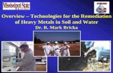 Overview–Technologies for the Remediation of Heavy Metals ...FRTR Presentation: Overview Technologies for the Remediation of Heavy Metals in Soil Water Keywords technologies,technology,remediation,heavy,metals,soil,water