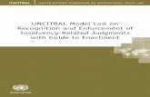 UNCITRAL Model Law on Recognition and Enforcement of ......Article 10.Effect of review in the originating State on recognition and enforcement 1. Recognition or enforcement of an insolvency-related
