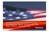 2018 Midterm Elections: Analysis and Outlook for the 116th ......election map. Ten Democrats were up for re-election in states won by President Trump in 2016 compared to only one Republican