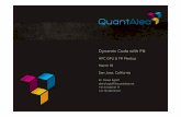 Dynamic Cuda with F# · 21.03.2013  · Dynamic Cuda with F# HPC GPU & F# Meetup March 19 San Jose, California Dr. Daniel Egloff daniel.egloff@quantalea.net +41 44 520 01 17 +41 79