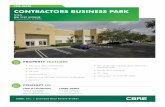 FOR LEASE CONTRACTORS BUSINESS PARK...+ Mature and well kept contractor landscaping + Sprinklers + 60’ reinforced concrete dock wells and 1 ramp per suite + Eye lip dock overhang