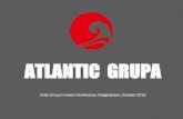 ATLANTIC GRUPA · Management Board Ownership structure as of 31/08/2015 Emil Tedeschi, 50.2% Lada Tedeschi Fiorio, 5.8% DEG, 1.6% EBRD, 6.0% Management, 1.1% Croatian pension funds,