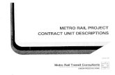 M ETRO RAIL PROJECT CONTRACT UNIT DESCRIPTIONSlibraryarchives.metro.net/DPGTL/scrtd/1976-metro... · grade concrete, granite, unit masonry, stainless steel and aluminum assemblies,