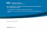 Australian public assessment for Siponimod · 2020. 1. 2. · Therapeutic Goods Administration AusPAR - MAYZENT – siponimod - Novartis Pharmaceuticals Australia Pty Ltd - PM-2018-04434-1-1