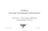 CS415 Human Computer Interactionmercury.pr.erau.edu/~siewerts/cs415/documents/Lectures/Fall-2016/... · September 26, 2016 Sam Siewert CS415 Human Computer Interaction Lecture 5 –
