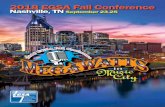 2018 EGSA Fall Conference Nashville, TN September 23-25...12:00 - 1:00 p.m. Welcome Lunch Ryman Hall B1 1:00 - 5:30 p.m. EGSA Committee Meetings Various Locations 6:30 - 10:00 p.m.