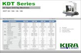 KDT Series...KDL 60V / 60VM / 80V / 80VM KDL 60V KDL 60VM KDL 80V KDL 80VM Chuck Size – 12”, 15”, 18” 21” and 24” Bore Diameter – 3.54” and 5.09” Turret (Servo) Box
