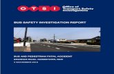 BUS SAFETY INVESTIGATION REPORT and pedestria… · Bus and pedestrian fatal accident, Brunker Road, Adamstown, 5 November 2019 2 1.3 The pedestrian crossing was upgraded in February