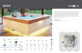WAVE - Aquavia Spa Italiathe user maximum mobility, it is smoothly shaped and offers different tub depths. This feature offers the bather countless options inside the Spa: they can