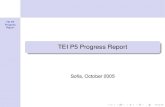 TEI P5 Progress Report - University of Oxfordprojects.oucs.ox.ac.uk/teiweb/Members/2005-Sofia/Talks/p5report.pdf · TEI P5 Progress Report TEI, a new phase The P5 release of the TEI